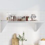 Stainless steel silver wall shelf 100x45x31 cm by , Shelves and shelves - Ref: Foro24-30272, Price: 71,99 €, Discount: %