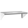 Stainless steel silver wall shelf 100x45x31 cm by , Shelves and shelves - Ref: Foro24-30272, Price: 71,99 €, Discount: %