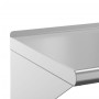 Stainless steel silver wall shelf 100x45x31 cm by , Shelves and shelves - Ref: Foro24-30272, Price: 71,99 €, Discount: %