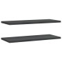 Estantes de pared 2 uds acero inoxidable negro 100x40x3 cm de , Estantes y estanterías - Ref: Foro24-30287, Precio: 66,17 €, ...