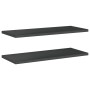 Estantes de pared 2 uds acero inoxidable negro 100x40x3 cm de , Estantes y estanterías - Ref: Foro24-30287, Precio: 66,17 €, ...