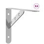 Shelf brackets 4 pcs stainless steel 23.5x2.5x15.5 cm by , Shelves and shelves - Ref: Foro24-30298, Price: 23,62 €, Discount: %