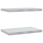 Estantes de pared 2 uds acero inoxidable plateado 50x30x3 cm de , Estantes y estanterías - Ref: Foro24-30285, Precio: 48,78 €...