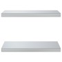 Estantes de pared 2 uds acero inoxidable plateado 50x30x3 cm de , Estantes y estanterías - Ref: Foro24-30285, Precio: 48,78 €...