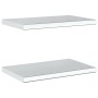 Estantes de pared 2 uds acero inoxidable plateado 50x30x3 cm de , Estantes y estanterías - Ref: Foro24-30285, Precio: 48,78 €...