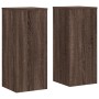 Soportes de plantas 2 uds madera marrón roble 30x30x70 cm de , Soportes para macetas - Ref: Foro24-852930, Precio: 92,12 €, D...