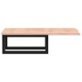 Wall-mounted steel and solid oak wood sink shelf by , bathroom vanities - Ref: Foro24-3302557, Price: 55,99 €, Discount: %