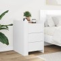 Engineered wood white bedside table 45x50x65 cm by , Nightstands - Ref: Foro24-848304, Price: 108,99 €, Discount: %