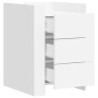 Engineered wood white bedside table 45x50x65 cm by , Nightstands - Ref: Foro24-848304, Price: 108,99 €, Discount: %