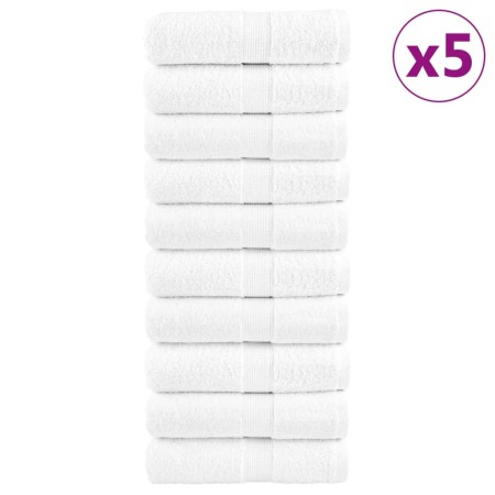 Toallas 50 unidades 100% algodón blanco 30x30 cm 600 gsm de , Toallas - Ref: Foro24-137119, Precio: 78,78 €, Descuento: %