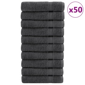 Handtücher 50 Stück 100% Baumwolle Anthrazit 50x100 cm 600 g/m² von , Handtücher - Ref: Foro24-137159, Preis: 272,99 €, Rabat...