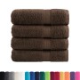 4 brown 100% cotton bath towels 70x140 cm 600 gsm by , Towels - Ref: Foro24-137237, Price: 48,27 €, Discount: %