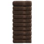 Hand towels 10 units 100% cotton brown 50x100 cm 600 gsm by , Towels - Ref: Foro24-137235, Price: 61,77 €, Discount: %