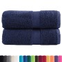 Guest towels 2 units 100% cotton navy blue 30x50cm 600gsm by , Towels - Ref: Foro24-137254, Price: 11,48 €, Discount: %