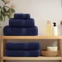 Guest towels 2 units 100% cotton navy blue 30x50cm 600gsm by , Towels - Ref: Foro24-137254, Price: 11,48 €, Discount: %