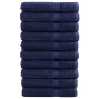 Sauna towels 10 units navy blue cotton 80x200 cm 600 gsm by , Towels - Ref: Foro24-137268, Price: 175,18 €, Discount: %