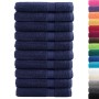 Sauna towels 10 units navy blue cotton 80x200 cm 600 gsm by , Towels - Ref: Foro24-137268, Price: 175,18 €, Discount: %