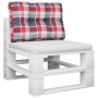 Cushion for pallet sofa in red checkered fabric 60x40x12 cm by , Cushions for chairs and sofas - Ref: Foro24-360570, Price: 1...