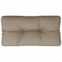 Cushion for taupe gray fabric pallets 70x40x12 cm by , Cushions for chairs and sofas - Ref: Foro24-360587, Price: 25,37 €, Di...