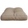 Cushion for taupe gray fabric pallets 70x40x12 cm by , Cushions for chairs and sofas - Ref: Foro24-360587, Price: 25,37 €, Di...