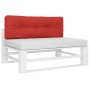 Cojín para sofá de palets de tela rojo 120x40x12 cm de , Cojines para sillas y sofás - Ref: Foro24-360629, Precio: 21,27 €, D...