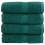 Toallas 4 unidades 100% algodón verde 30x30 cm 600 gsm de , Toallas - Ref: Foro24-137324, Precio: 14,11 €, Descuento: %