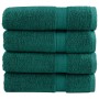 Toallas de mano 4 unidades 100% algodón verde 50x100 cm 600 gsm de , Toallas - Ref: Foro24-137330, Precio: 27,99 €, Descuento: %