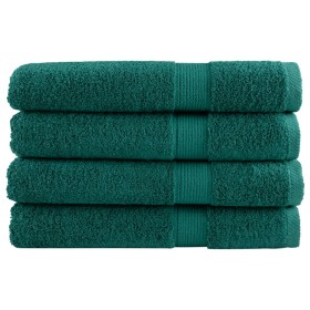 Sauna towels 4 units 100% cotton green 80x200 cm 600 gsm by , Towels - Ref: Foro24-137339, Price: 74,99 €, Discount: %