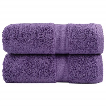 2 purple 100% cotton towels 30x30 cm 600 gsm by , Towels - Ref: Foro24-137347, Price: 9,95 €, Discount: %