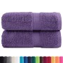 2 purple 100% cotton towels 30x30 cm 600 gsm by , Towels - Ref: Foro24-137347, Price: 9,95 €, Discount: %