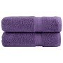 Toallas de mano 2 uds 100% algodón morado 50x100 cm 600 gsm de , Toallas - Ref: Foro24-137353, Precio: 17,98 €, Descuento: %