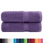 Toallas de mano 2 uds 100% algodón morado 50x100 cm 600 gsm de , Toallas - Ref: Foro24-137353, Precio: 17,98 €, Descuento: %