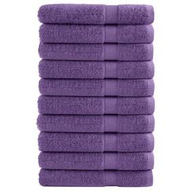 Sauna towels 10 units 100% cotton purple 80x200 cm 600 gsm by , Towels - Ref: Foro24-137364, Price: 174,99 €, Discount: %