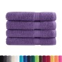 Toallas premium 4 uds 100% algodón morado 100x200 cm 600 gsm de , Toallas - Ref: Foro24-137366, Precio: 92,34 €, Descuento: %