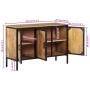 Aparador de madera maciza de mango rugosa 105x35x70 cm de , Aparadores - Ref: Foro24-374079, Precio: 261,57 €, Descuento: %