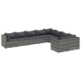 Garden sofa set with 9-piece synthetic rattan gray cushions by , Garden sets - Ref: Foro24-3308314, Price: 530,06 €, Discount: %