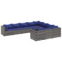 Gartensofa-Set und Kissen, 10-teilig, aus grauem Kunst-Rattan. von , Gartensets - Ref: Foro24-3308335, Preis: 584,56 €, Rabat...