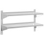 Stainless steel silver wall shelf 100x40x60 cm by , Shelves and shelves - Ref: Foro24-30309, Price: 65,85 €, Discount: %