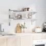 Stainless steel silver wall shelf 100x40x60 cm by , Shelves and shelves - Ref: Foro24-30309, Price: 65,85 €, Discount: %