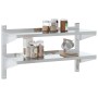 Stainless steel silver wall shelf 100x40x60 cm by , Shelves and shelves - Ref: Foro24-30309, Price: 65,85 €, Discount: %