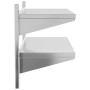 Stainless steel silver wall shelf 100x40x60 cm by , Shelves and shelves - Ref: Foro24-30309, Price: 65,85 €, Discount: %