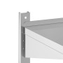 Stainless steel silver wall shelf 100x40x60 cm by , Shelves and shelves - Ref: Foro24-30309, Price: 65,85 €, Discount: %