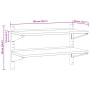 Stainless steel silver wall shelf 100x40x60 cm by , Shelves and shelves - Ref: Foro24-30309, Price: 65,85 €, Discount: %