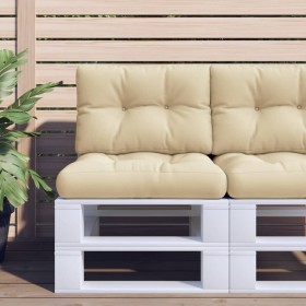 Cushions for pallets, 2 units, beige fabric by , Cushions for chairs and sofas - Ref: Foro24-360648, Price: 34,67 €, Discount: %