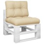 Palettenkissen, 2 Stück, beige Stoff von , Kissen für Stühle und Sofas - Ref: Foro24-360648, Preis: 34,67 €, Rabatt: %