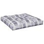 Cushions for pallets, 2 units, gray checkered fabric. by , Cushions for chairs and sofas - Ref: Foro24-360725, Price: 47,36 €...