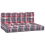 Cushions for pallets, 2 units, red checkered fabric. by , Cushions for chairs and sofas - Ref: Foro24-360746, Price: 73,48 €,...