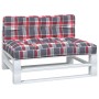 Cushions for pallets, 2 units, red checkered fabric. by , Cushions for chairs and sofas - Ref: Foro24-360746, Price: 73,48 €,...