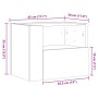 Mesitas de noche de pared 2 unidades blanca 45x30x35 cm de , Mesitas de noche - Ref: Foro24-848312, Precio: 88,44 €, Descuent...