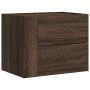 Mesitas de noche de pared 2 uds color marrón roble 45x30x35 cm de , Mesitas de noche - Ref: Foro24-848338, Precio: 104,99 €, ...